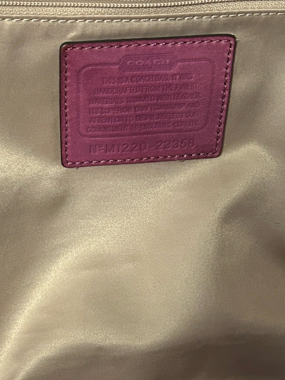 Coach 2012 Madison Op Art Multicolor C Print Satchel in Pink, Orange & Cream - Picture 8 of 11